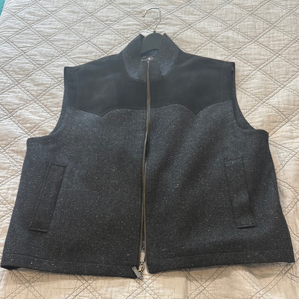 Stylish Black and Gray Vest